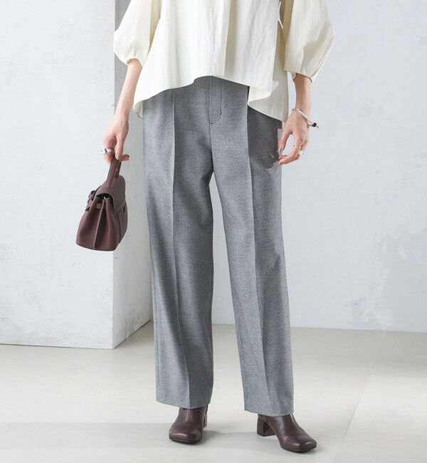 SHIPS for women「〈手洗い可能〉両面起毛 ストレート パンツ」|その他|