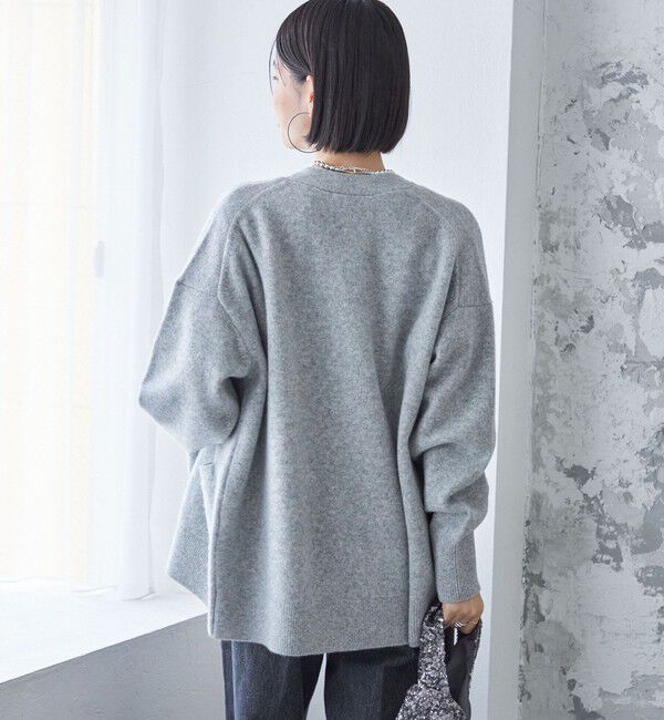 SHIPS for women「〈手洗い可能〉7G ウール カシミヤ Vネック カーディガン」|カーディガン|