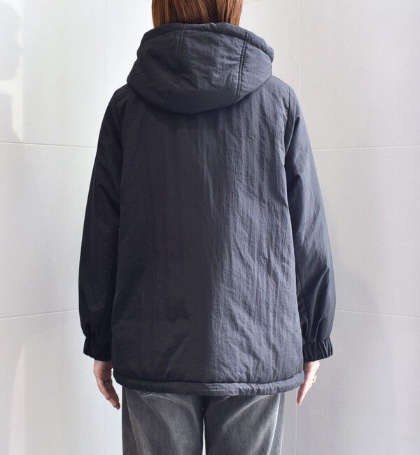 SHIPS any「SHIPS any:〈撥水加工〉中綿 パフ ダブルジップ フーディ ブルゾン」|ブルゾン・スタジャン|