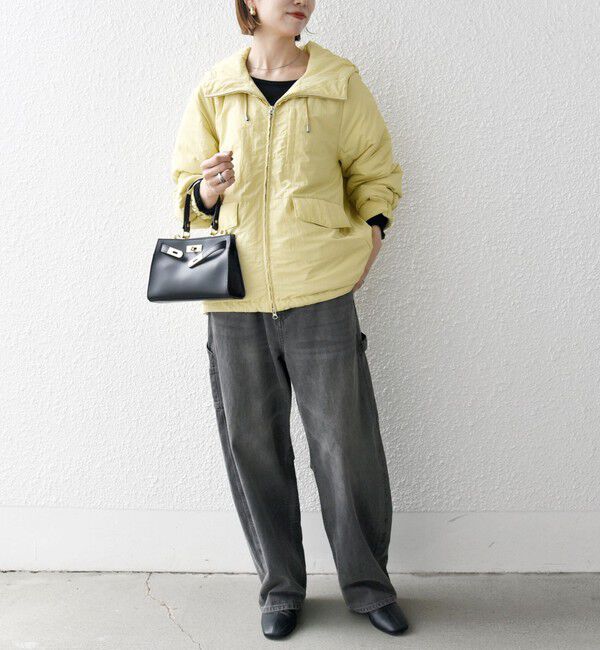 SHIPS any「SHIPS any:〈撥水加工〉中綿 パフ ダブルジップ フーディ ブルゾン」|ブルゾン・スタジャン|