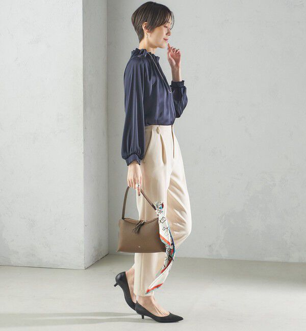 SHIPS for women「〈手洗い可能〉タック テーパード パンツ（セットアップ対応）」|その他|