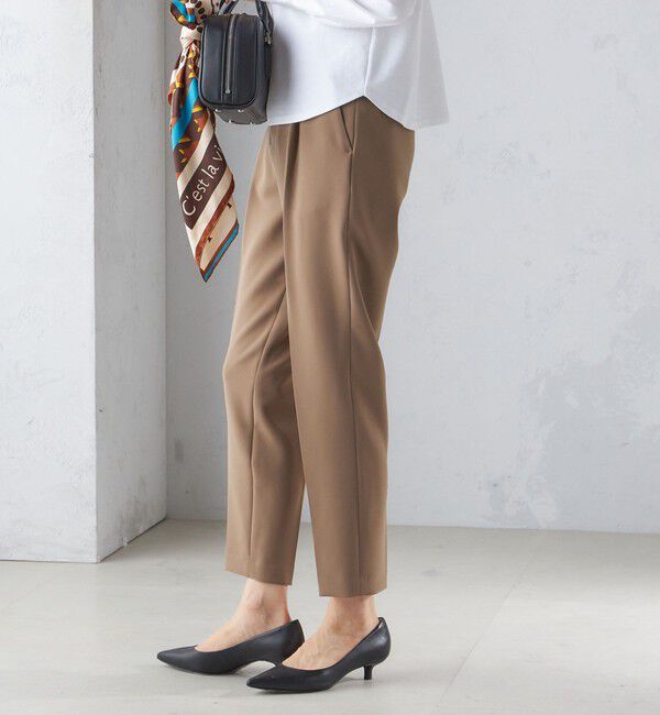 SHIPS for women「〈手洗い可能〉タック テーパード パンツ（セットアップ対応）」|その他|