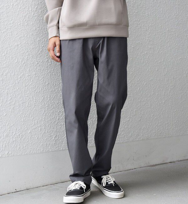 SHIPS any「【WEB限定】SHIPS any: 〈洗濯機可能・UVカット〉スーパー ストレッチ テーパード イージー パンツ◇」|チノ|グレー