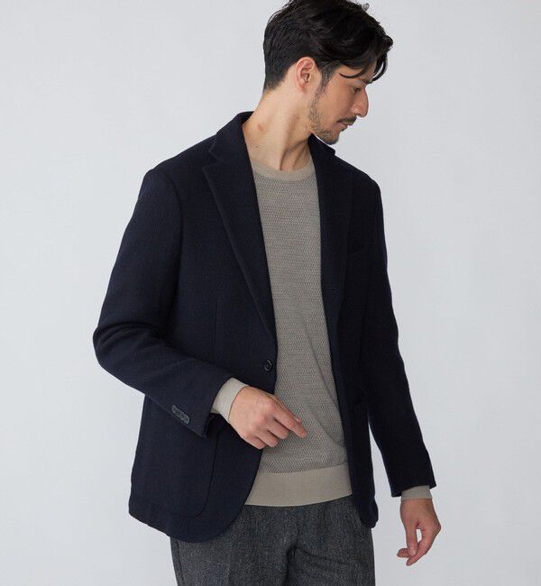 SHIPS「SHIPS: ABRAHAM MOON ライトウェイト  ツイード ジャケット」|テーラードジャケット|