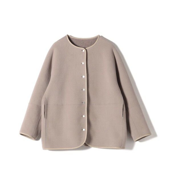 SHIPS for women「〈手洗い可能〉リバーシブル ボア &times; フリース ブルゾン」|ブルゾン・スタジャン|