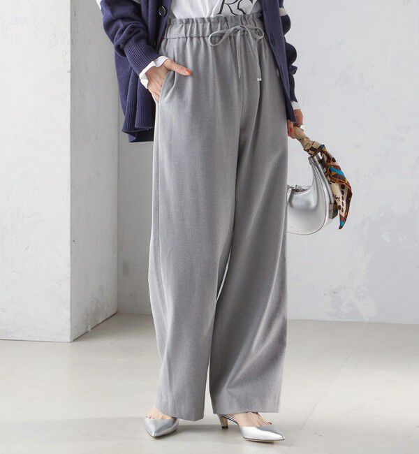 SHIPS for women「〈手洗い可能〉両面起毛 ドロスト パンツ」|その他|