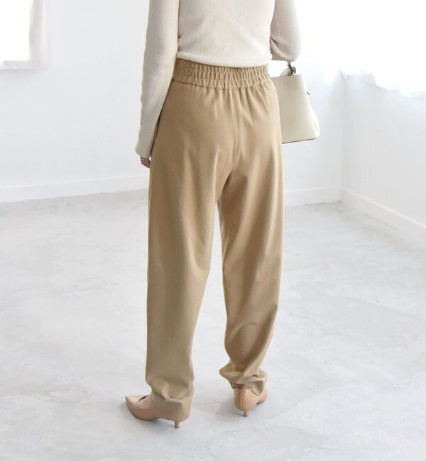 quaranciel「quaranciel:〈洗濯機可能〉ダブル タック ワイドベルト パンツ」|その他|