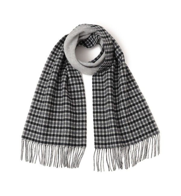 SHIPS any「SHIPS any: カシミヤ ダブルフェイス チェック マフラー 24FW◇」|マフラー|