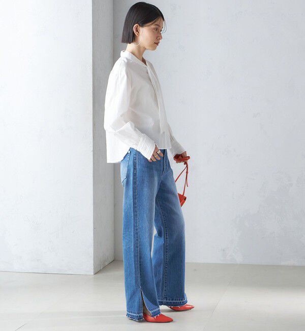 SHIPS for women「〈手洗い可能〉ブロード ボウタイ ブラウス」|シャツ・ブラウス|