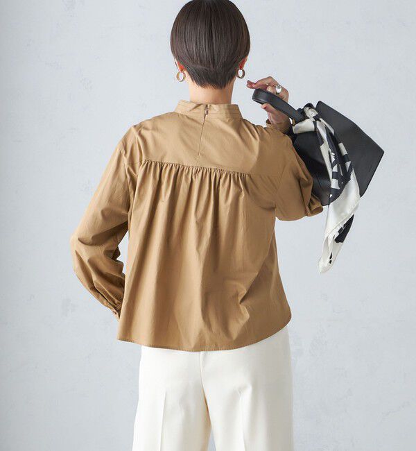 SHIPS for women「〈手洗い可能〉ブロード ボウタイ ブラウス」|シャツ・ブラウス|