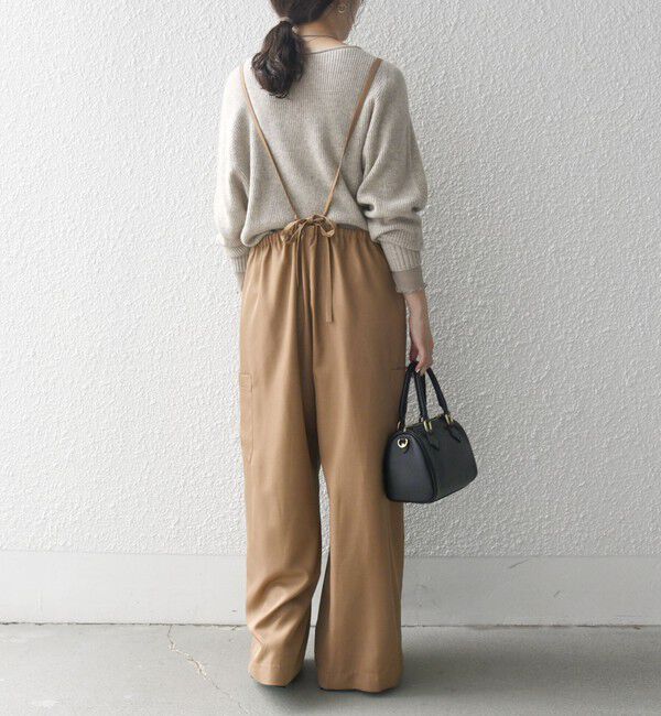 SHIPS any「SHIPS any:〈洗濯機可能〉ウーステッド イージー ギャザー サロペット」|オールインワン|