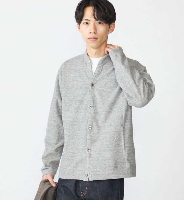 SHIPS「SHIPS: ラッチパイル  ボタン カーディガン」|カーディガン|