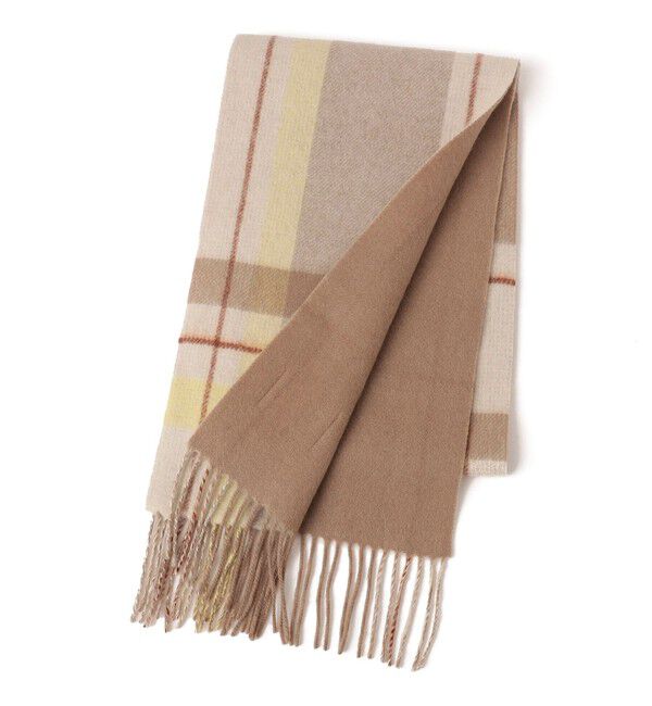 SHIPS for women「チェック カシミヤ リバーシブル マフラー」|マフラー|