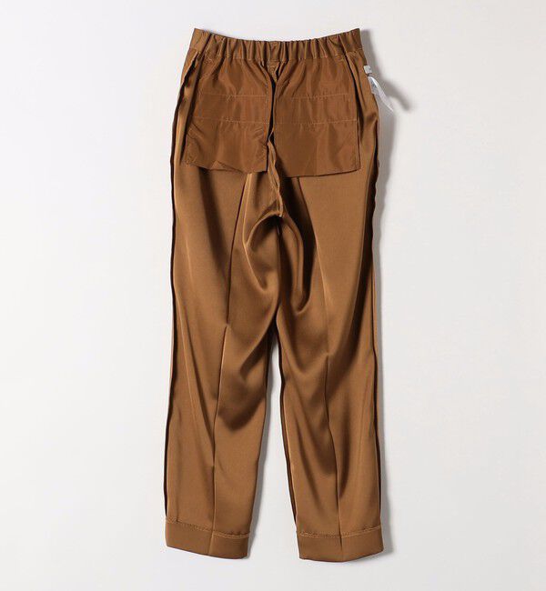 SHIPS any「SHIPS any:〈手洗い可能〉サテン リラックス タック テーパード パンツ」|その他|