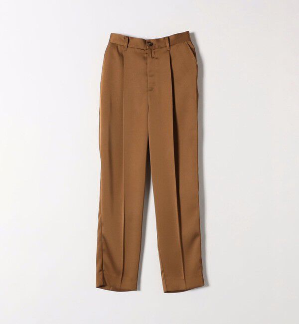 SHIPS any「SHIPS any:〈手洗い可能〉サテン リラックス タック テーパード パンツ」|その他|