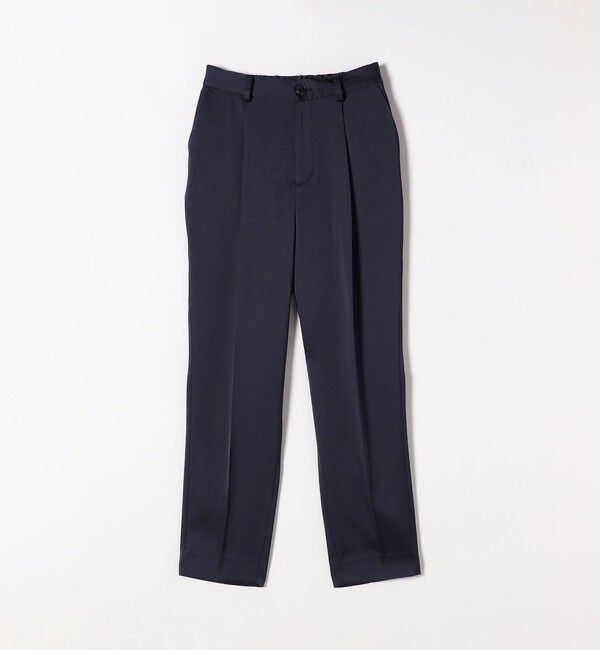 SHIPS any「SHIPS any:〈手洗い可能〉サテン リラックス タック テーパード パンツ」|その他|