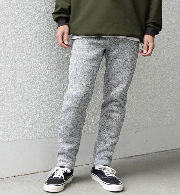 SHIPS any「SHIPS any:〈洗濯機可能〉ニット フリース 裏起毛 スリム ジョガー パンツ 24FW (セットアップ対応)◇」|その他|グレー