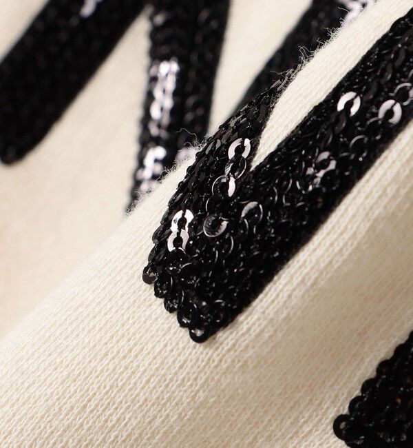 quaranciel「quaranciel:〈手洗い可能〉スパンコール刺繍 ロゴ スウェット」|スウェット・ジャージ|