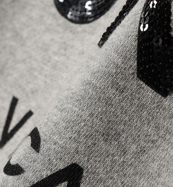 quaranciel「quaranciel:〈手洗い可能〉スパンコール刺繍 ロゴ スウェット」|スウェット・ジャージ|