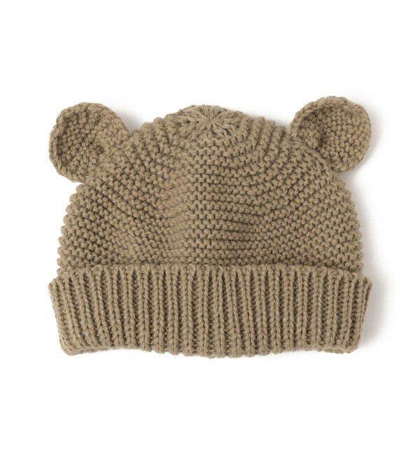 SHIPS KIDS「SHIPS KIDS:くま耳 ベビー ニット ワッチ」|その他ベビー用品|ブラウン