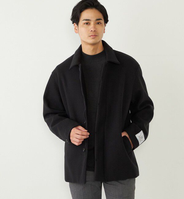 SHIPS Colors 「SHIPS Colors:THERMOLITE(R) ミックス ジップ ブルゾン」|ブルゾン・スタジャン|