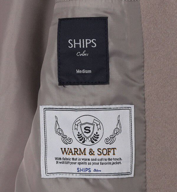 SHIPS Colors 「SHIPS Colors:THERMOLITE(R) ミックス ジップ ブルゾン」|ブルゾン・スタジャン|