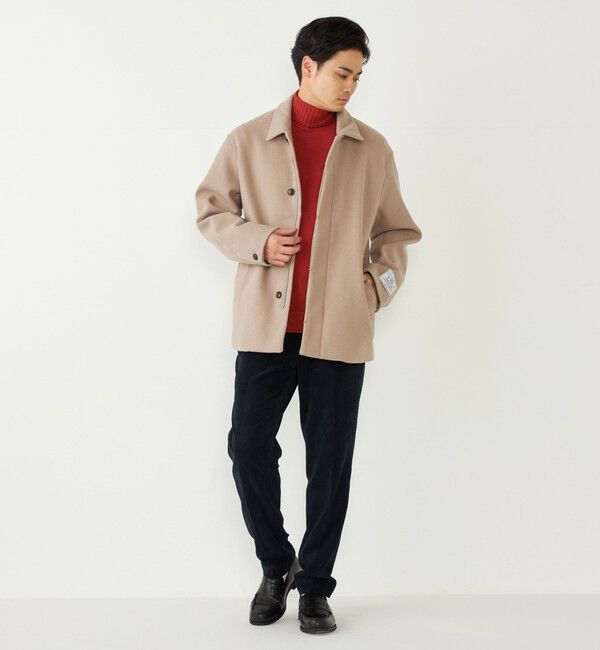 SHIPS Colors 「SHIPS Colors:THERMOLITE(R) ミックス ジップ ブルゾン」|ブルゾン・スタジャン|