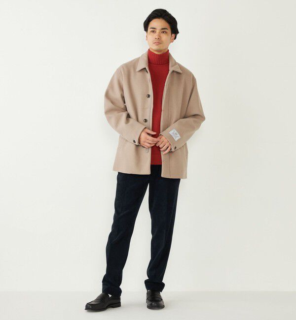 SHIPS Colors 「SHIPS Colors:THERMOLITE(R) ミックス ジップ ブルゾン」|ブルゾン・スタジャン|