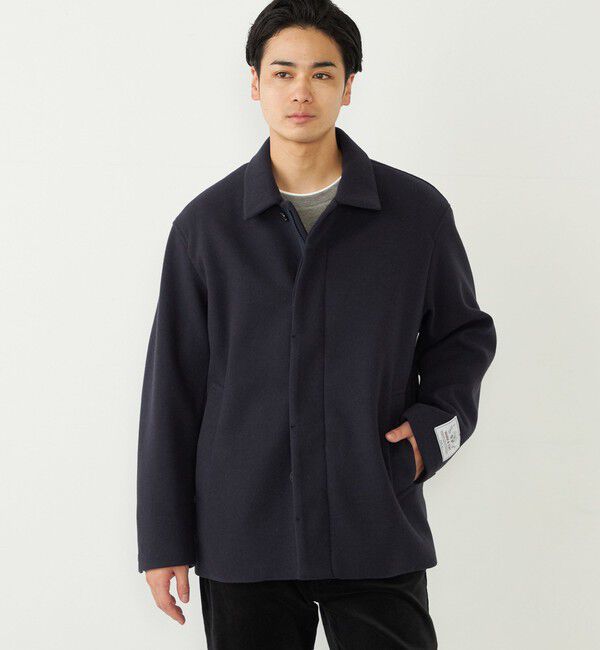 SHIPS Colors 「SHIPS Colors:THERMOLITE(R) ミックス ジップ ブルゾン」|ブルゾン・スタジャン|