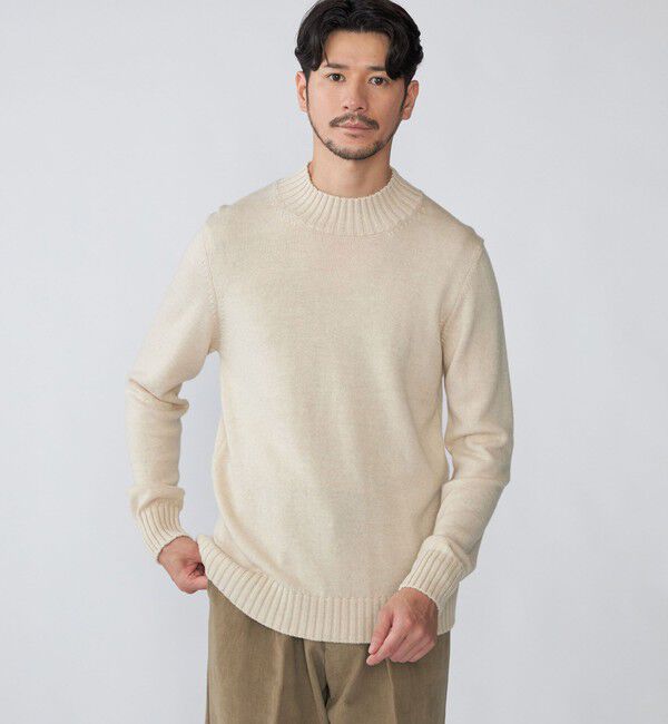 SHIPS「【SHIPS別注】PIACENZA: ウール ミドルゲージ モックネック ニット」|ニット・セーター|