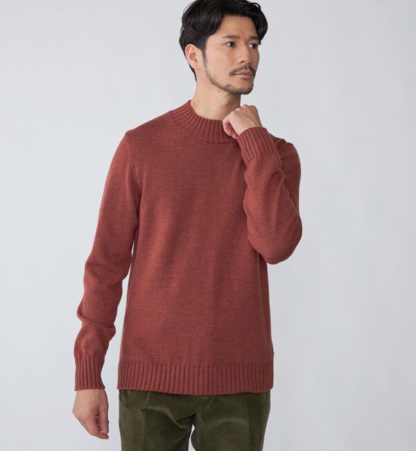 SHIPS「【SHIPS別注】PIACENZA: ウール ミドルゲージ モックネック ニット」|ニット・セーター|