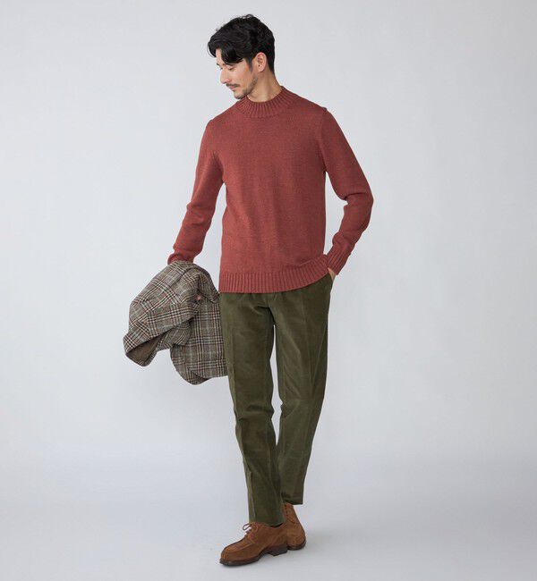 SHIPS「【SHIPS別注】PIACENZA: ウール ミドルゲージ モックネック ニット」|ニット・セーター|