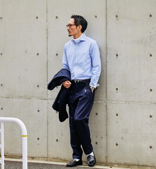 SHIPS「【WEB限定】SHIPS: 防シワ・吸水速乾 Drymix(R)タイプライターセミワイドカラーシャツ」|シャツ・ブラウス|