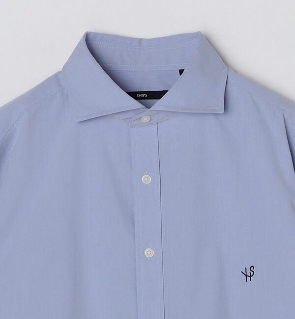 SHIPS「【WEB限定】SHIPS: 防シワ・吸水速乾 Drymix(R)タイプライターセミワイドカラーシャツ」|シャツ・ブラウス|