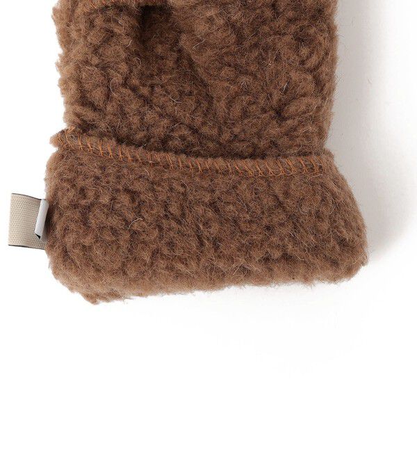 SHIPS any「【SHIPS any別注】Mouflon Mouflon: ストラップ付き ボア ミトン」|手袋|
