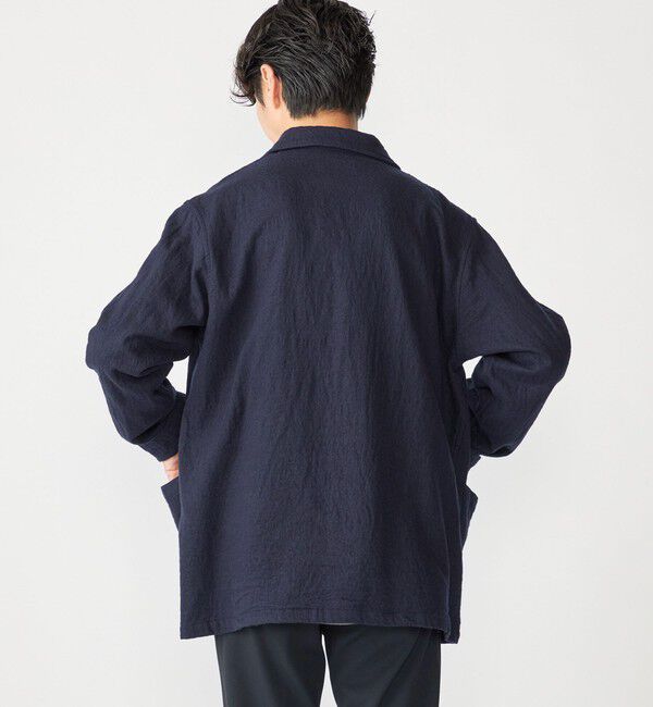 SHIPS「SHIPS: ブラッシュド シャツ アウター」|ブルゾン・スタジャン|