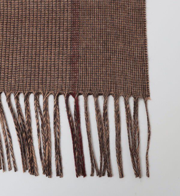 SHIPS「PIACENZA: シルク/ウール グレンチェック マフラー」|マフラー|