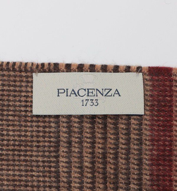 SHIPS「PIACENZA: シルク/ウール グレンチェック マフラー」|マフラー|