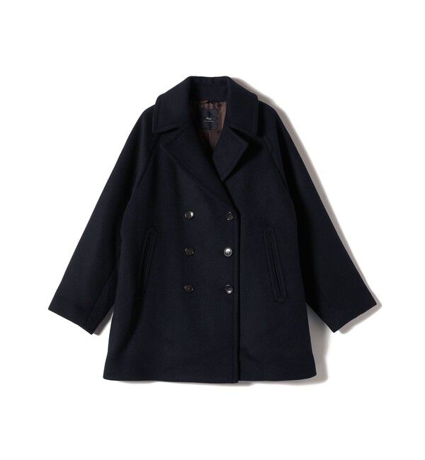 SHIPS for women「SHIPS Primary Navy Label:ネイビー Pコート」|ピーコート|ネイビー