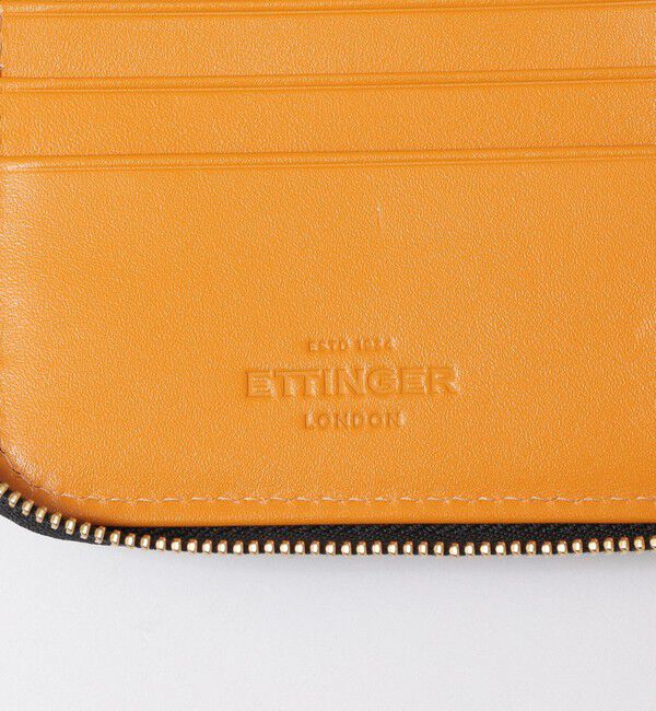 SHIPS「ETTINGER: BRIDLE ZIPPED WALLET ブライドルレザー ジップ ウォレット 二つ折り財布」|財布|