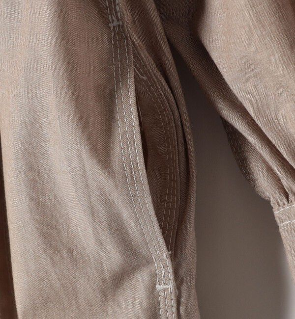 quaranciel「quaranciel:〈洗濯機可能〉シャンブレー パフ ロング シャツ ワンピース」|ワンピース|