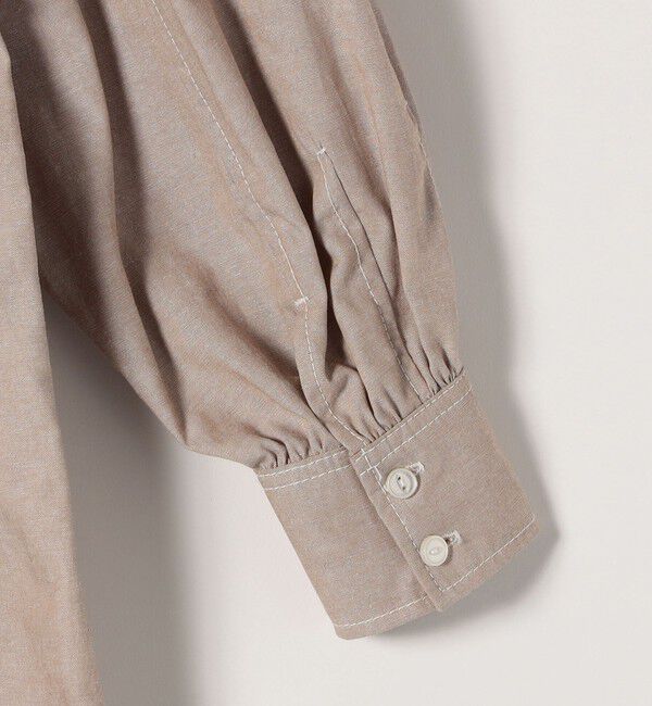 quaranciel「quaranciel:〈洗濯機可能〉シャンブレー パフ ロング シャツ ワンピース」|ワンピース|