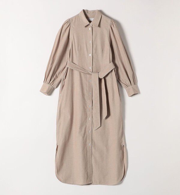 quaranciel「quaranciel:〈洗濯機可能〉シャンブレー パフ ロング シャツ ワンピース」|ワンピース|