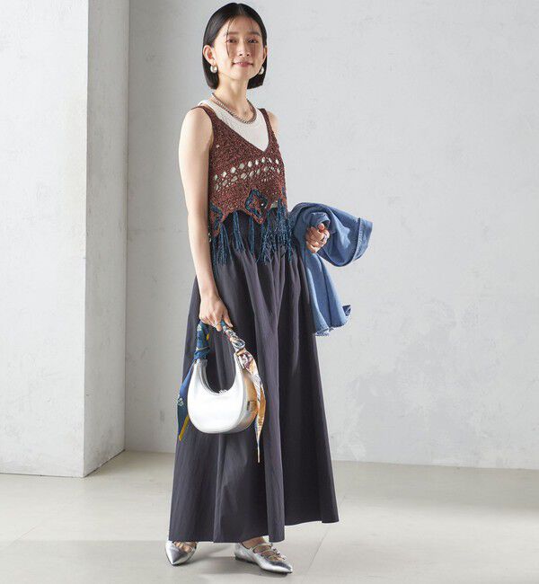 SHIPS for women「LOGAN KNITTING MILLS:〈手洗い可能〉モール ビスチェ」|ニット・セーター|