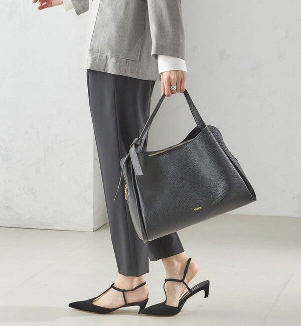 SHIPS for women「MILOS: A4 リボン パーテーション レザー トート M」|トートバッグ|