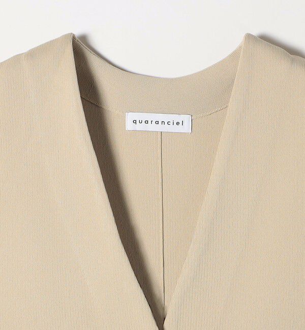 quaranciel「quaranciel:〈手洗い可能〉Vカラー ニット ジレ」|ベスト・ジレ|
