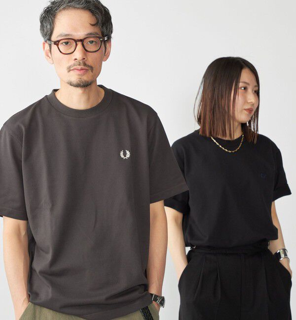 SHIPS「【SHIPS別注】FRED PERRY:COOLMAX(R) 鹿の子 ワンポイント ロゴ Tシャツ 25SS」|Tシャツ・カットソー|