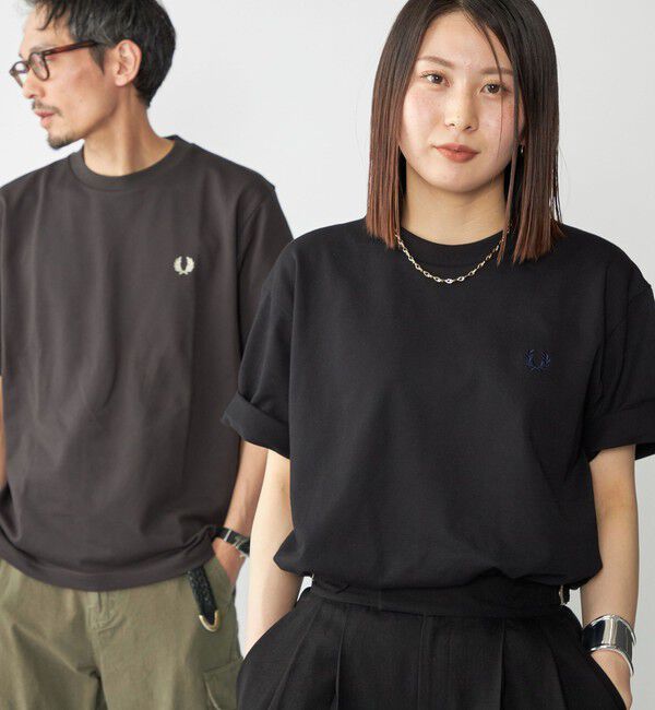 SHIPS「【SHIPS別注】FRED PERRY:COOLMAX(R) 鹿の子 ワンポイント ロゴ Tシャツ 25SS」|Tシャツ・カットソー|