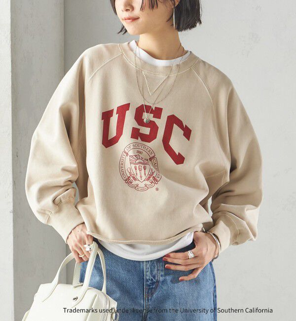 SHIPS for women「【SHIPS別注】〈洗濯機可能〉GOOD ROCK SPEED:COLLEGE SWEAT」|スウェット・ジャージ|ベージュ