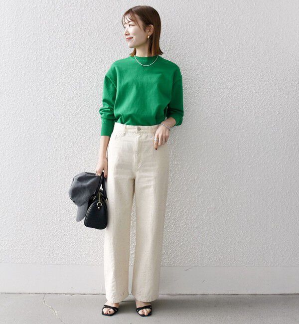 SHIPS any「SHIPS any:〈洗濯機可能〉ネップ ストレート ワイド パンツ［SHIPS any DENIM］」|その他|